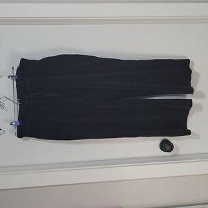 Black velour pants